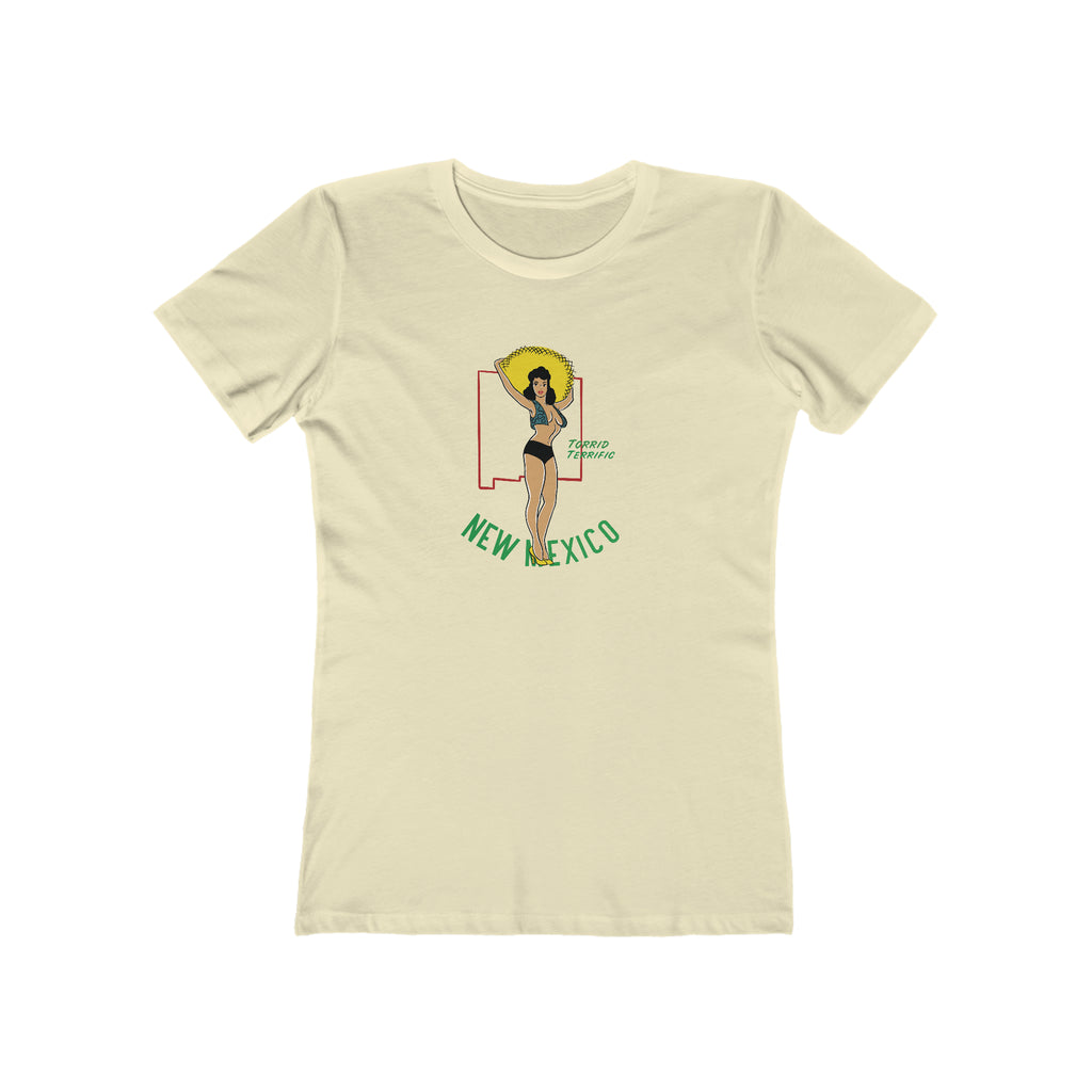 New Mexico Pinup Retro Women's T-shirt Solid Natural