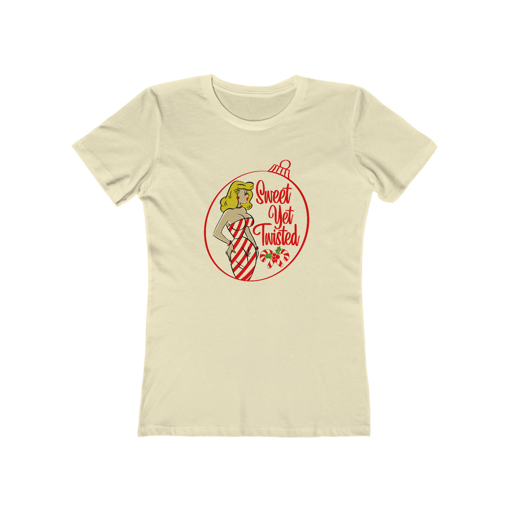 Sweet Yet Twisted - Pinup Christmas - Women's T-shirt Solid Natural