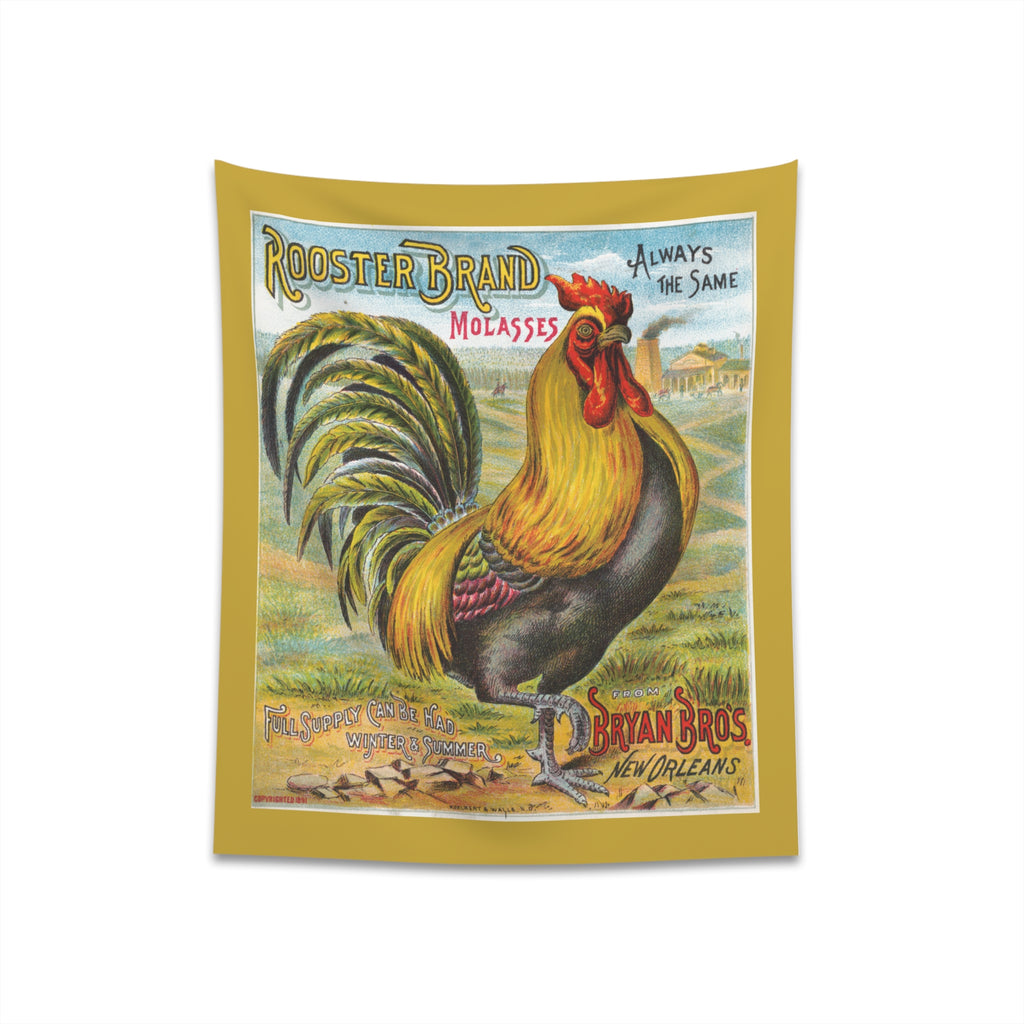 Vintage Victorian Farm Cloth Wall Tapestry for Kitchens, Entryways, Gift for Gardners, Gift for Farmers 34" × 40"