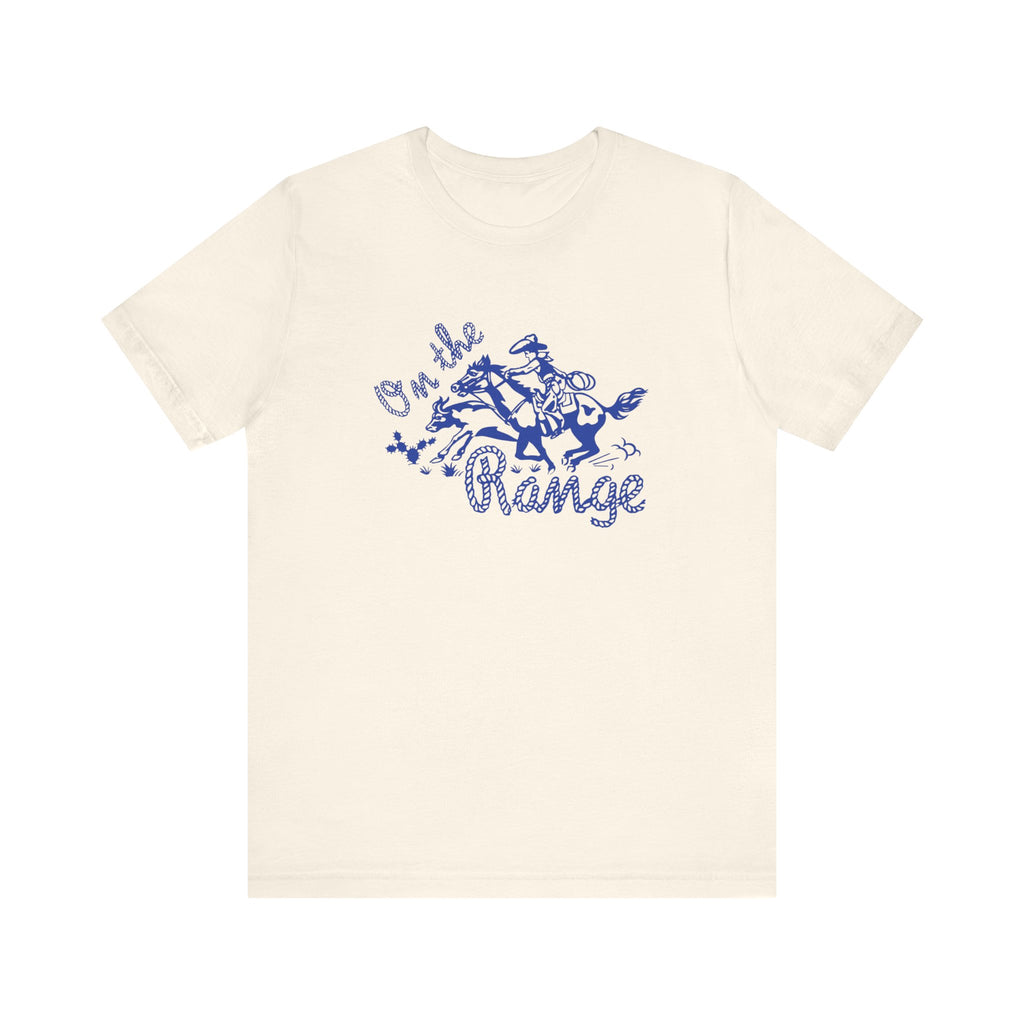 On The Range Vintage Cowboy Men's Cream T-shirt