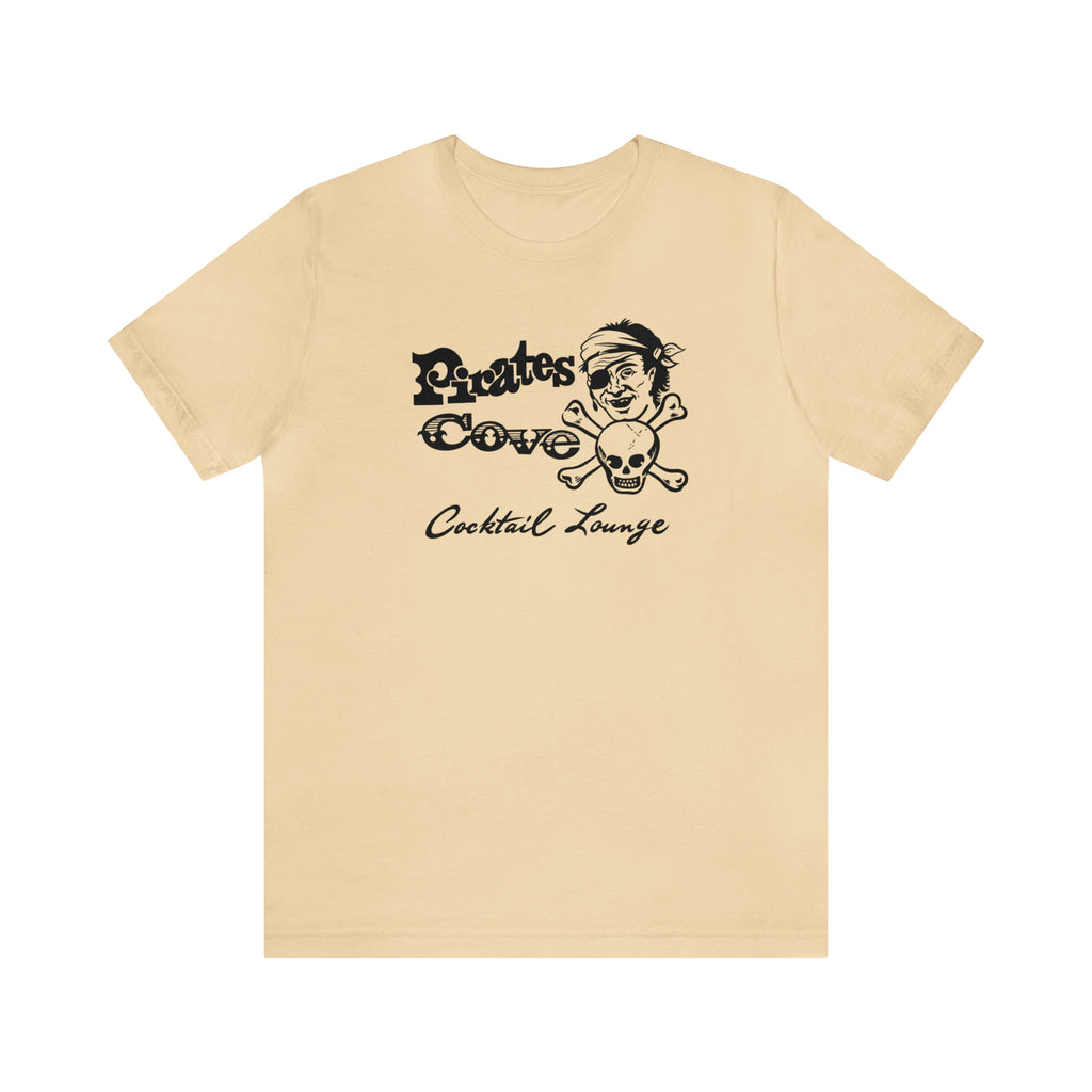 The Pirate Cove Cocktails Lounge Vintage Reproduction Unisex Adult T-shirt Soft Cream