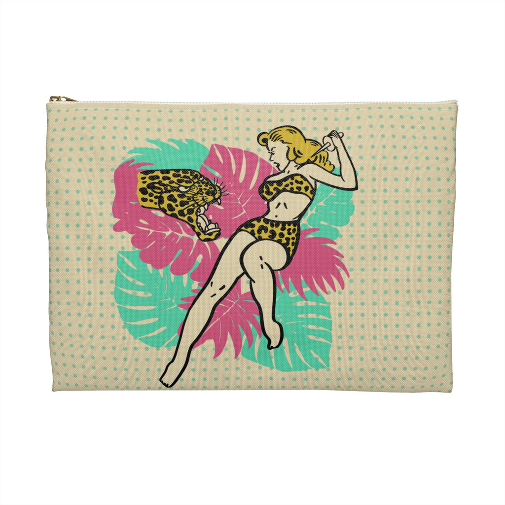 Jungle Queen Large Accessory Pouch 12" x 8.5"