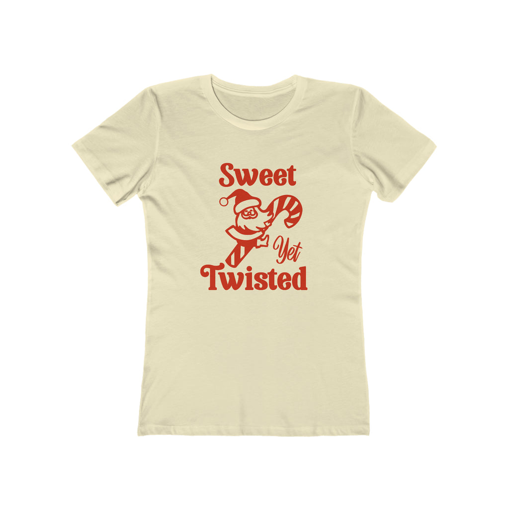 Sweet Yet Twisted Santa Christmas - Women's T-shirt Solid Natural