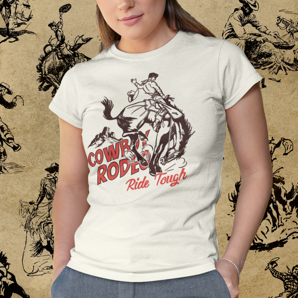 Cowboy Rodeo Retro Western Women's T-shirt