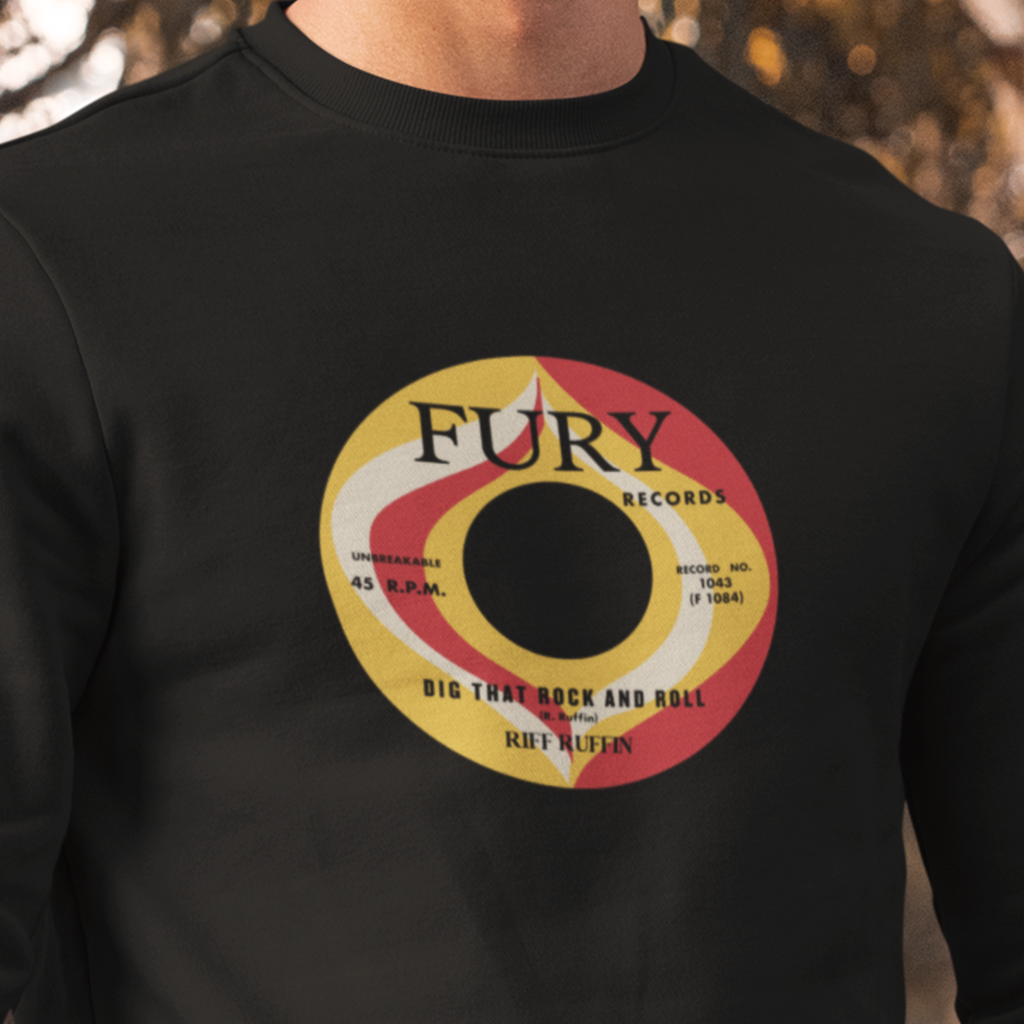 Fury Records Black Unisex Sweatshirt