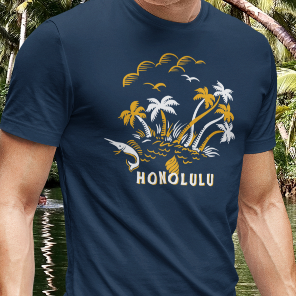 Honolulu Vintage Souvenir Tee Men's Premium Tshirt