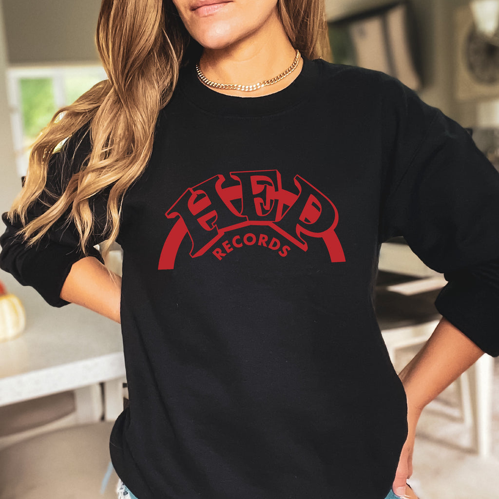 Hep Records Women's Black Unisex Sweatshirt