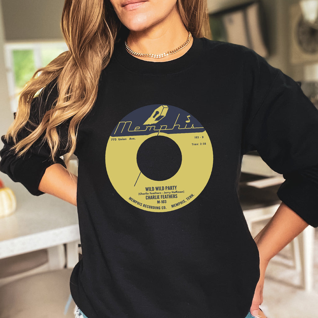 Memphis Records Women's Black Unisex Sweatshirt