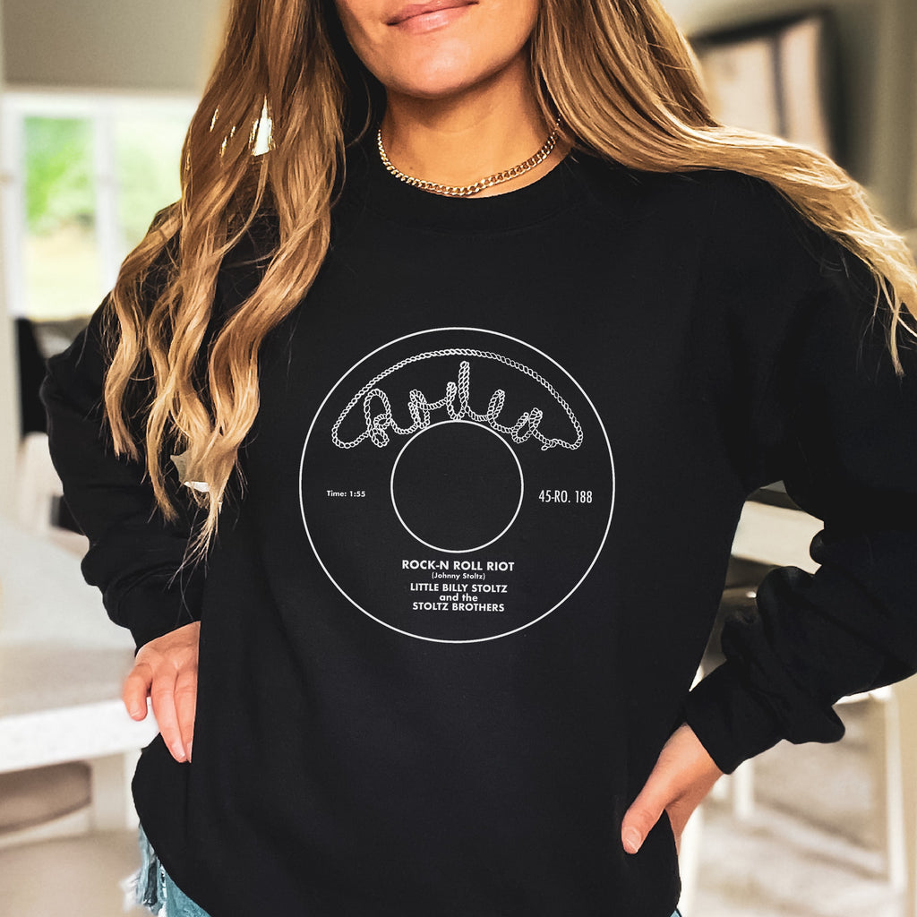 Rodeo Records Women's Black Unisex Sweatshirt