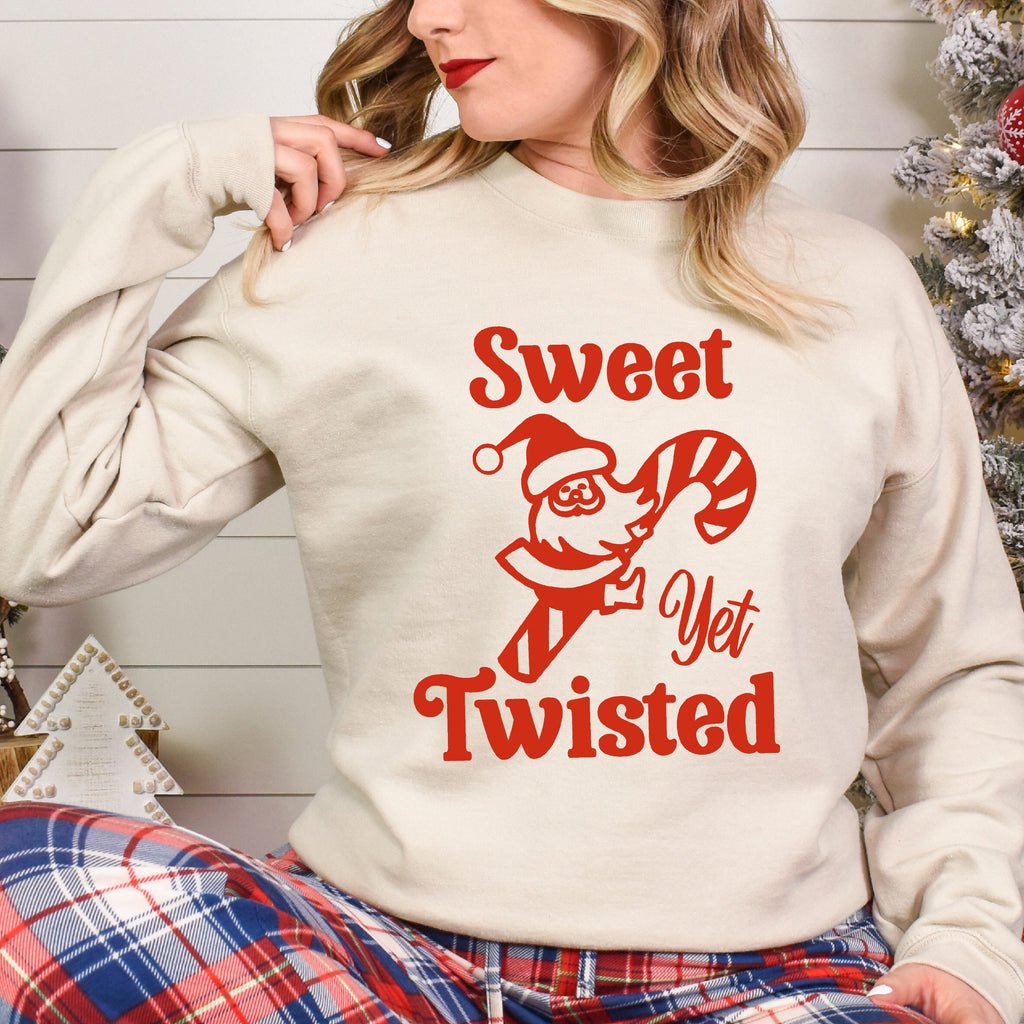 Sweet Yet Twisted Santa Christmas Women's Unisex Sweatshirt
