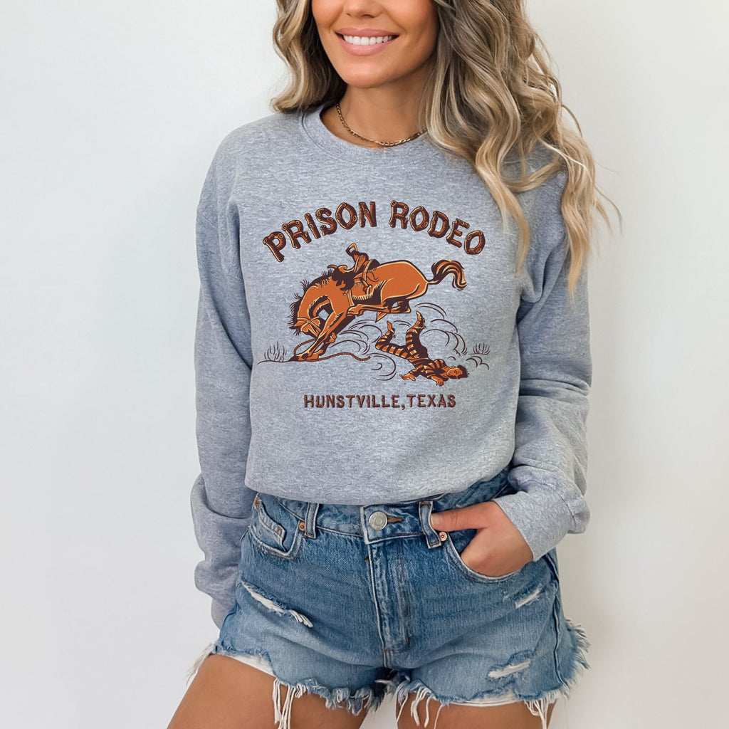 Texas Prison Rodeo Unisex Sweatshirt - Assorted Colors Sport Grey