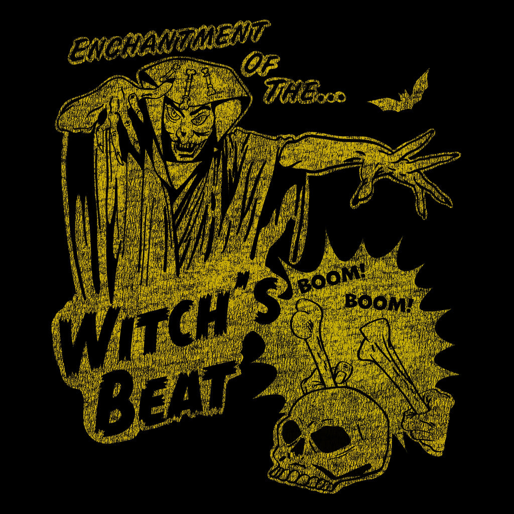 Witch's Beat Spooky Ladies T-shirt Premium Cotton Fabric in 5 Assorted Colors