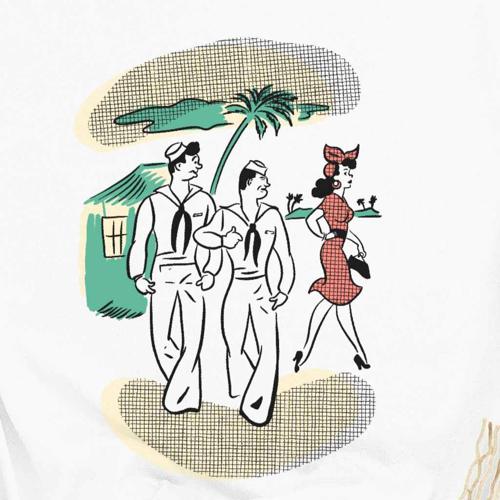 Vintage Pinup - On Leave - Retro Sailor Women's T-shirt