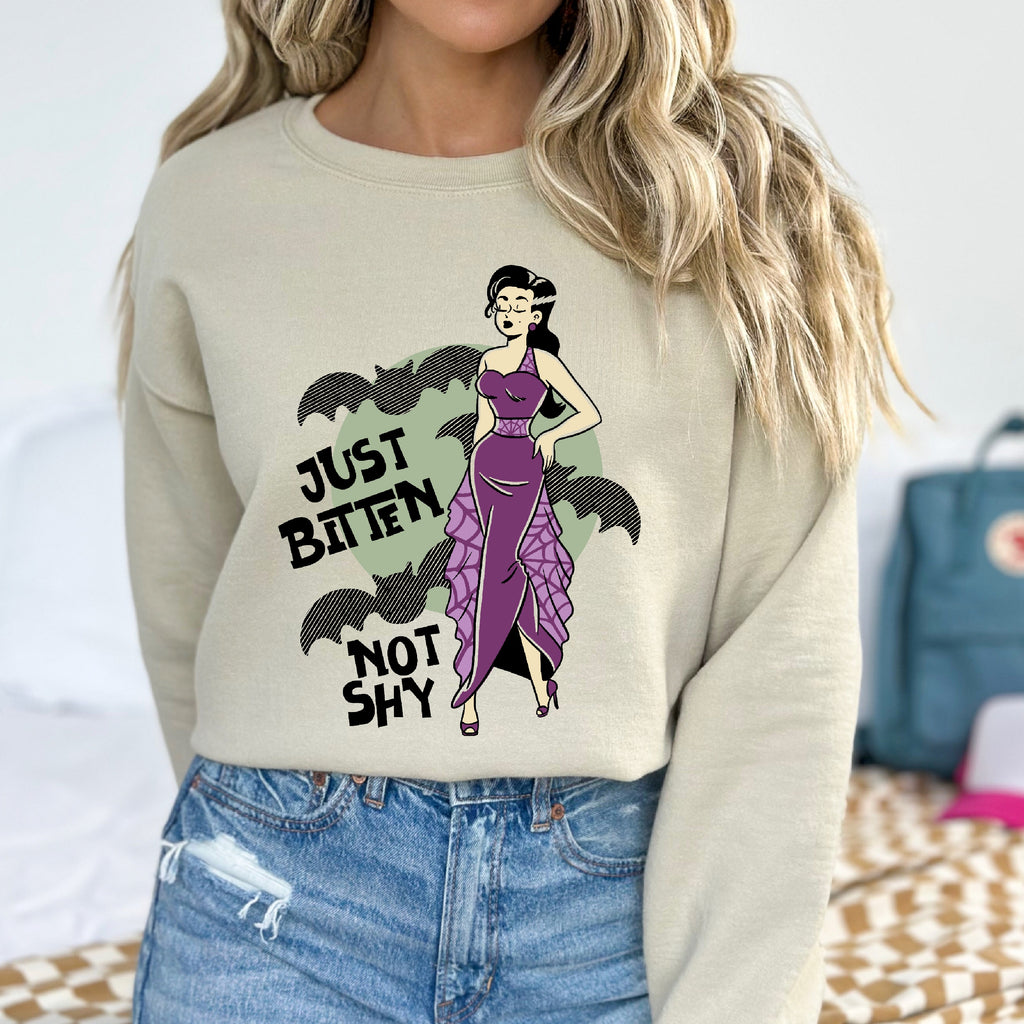 Vampiress Just Bitten Not Shy Unisex Sweatshirt