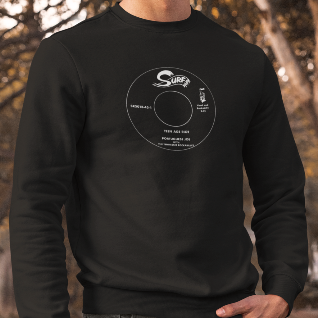 Surf Records Black Unisex Sweatshirt