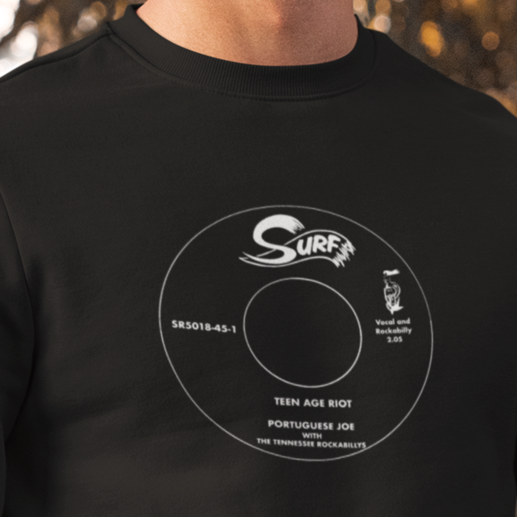 Surf Records Black Unisex Sweatshirt