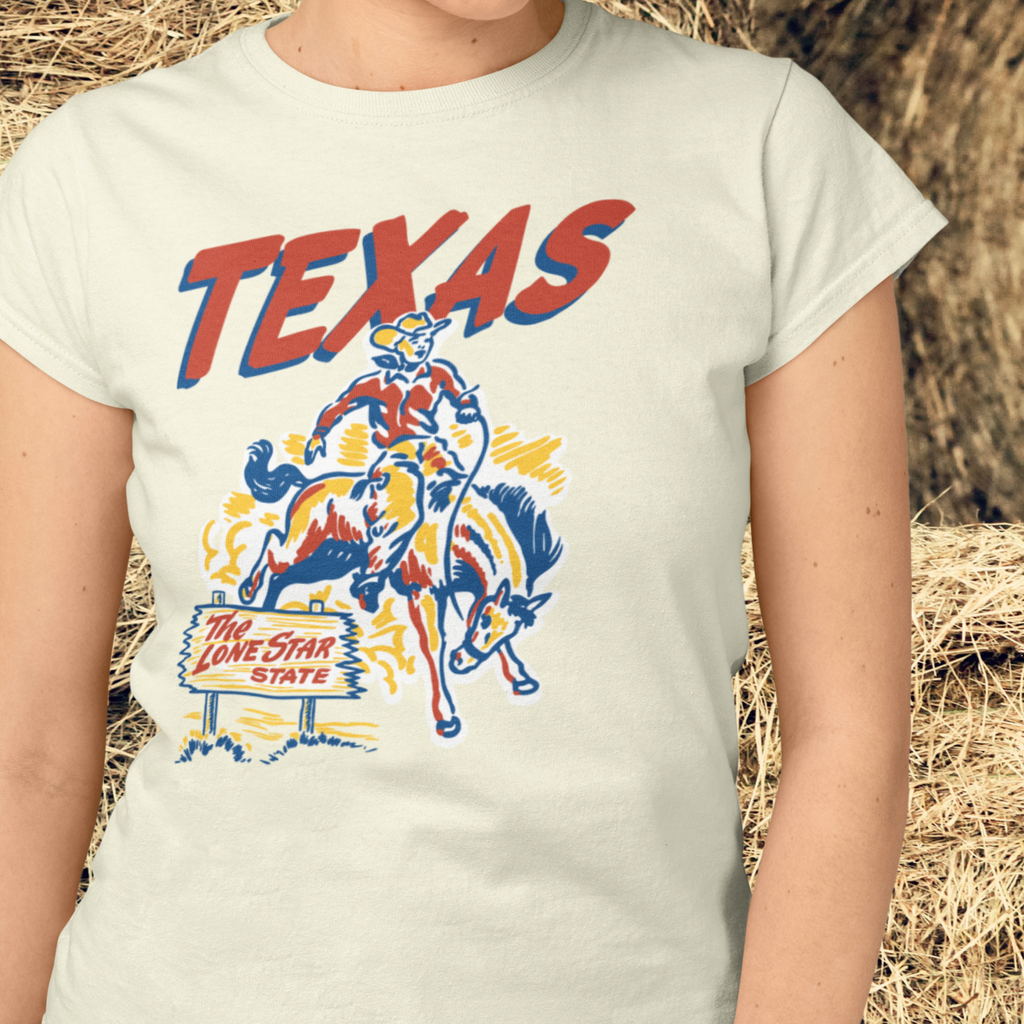 Texas Ladies Cream T-shirt