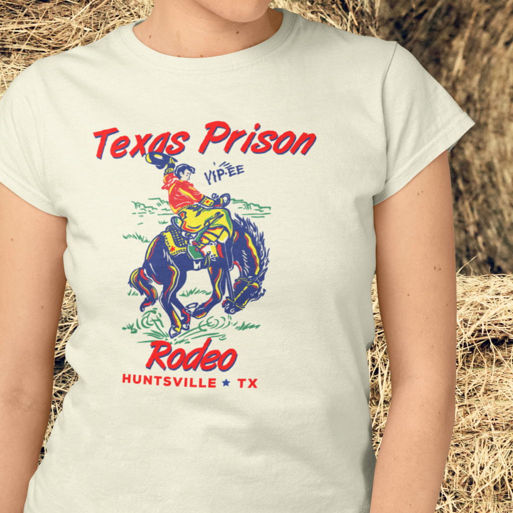 Texas Prison Rodeo Ladies Cream T-shirt