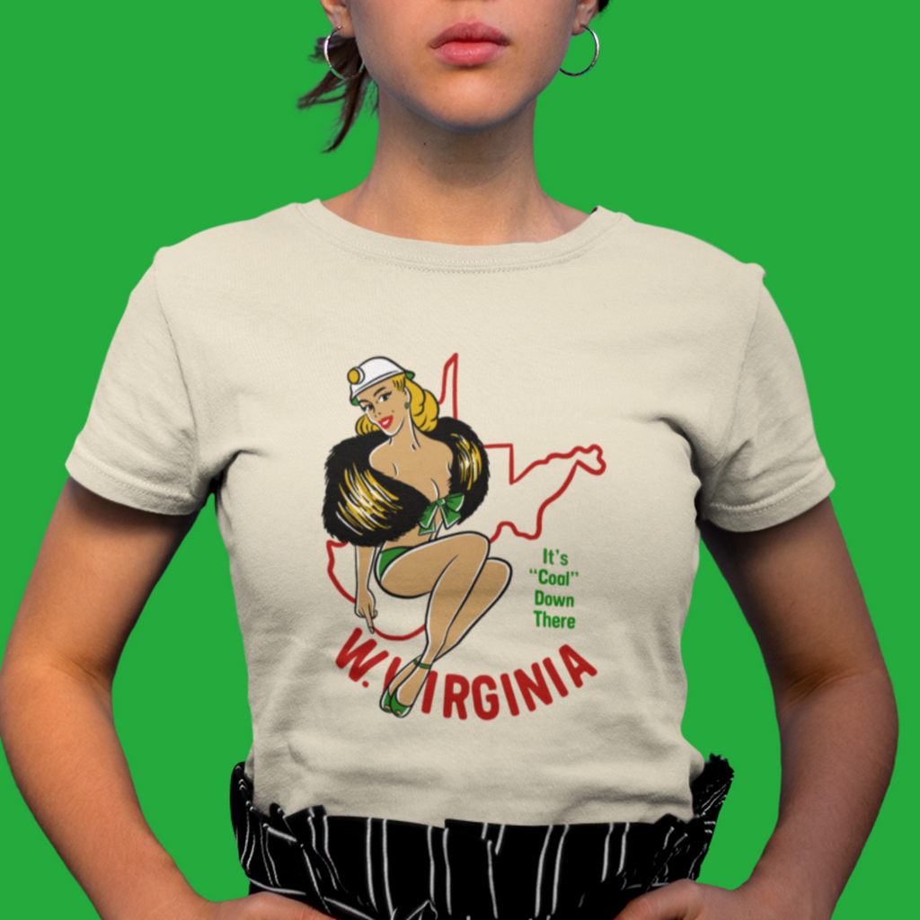 West Virginia Pinup Retro Women's T-shirt