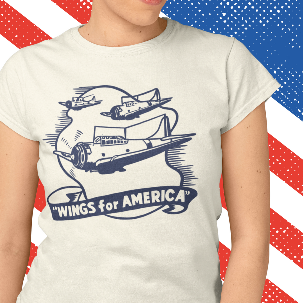 Wings for America Ladies T-shirt