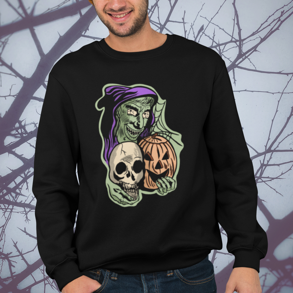 Classic Halloween Witchy Spooky Season Vintage Style Men's Sweatshirt