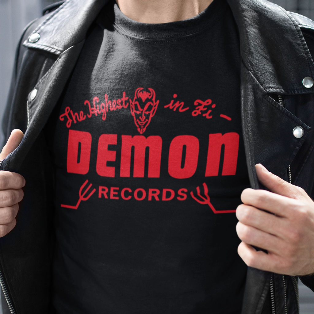 Demon Records Men's Cotton Premium Tee assorted colors