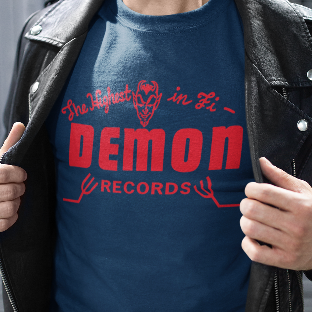 Demon Records Men's Cotton Premium Tee assorted colors