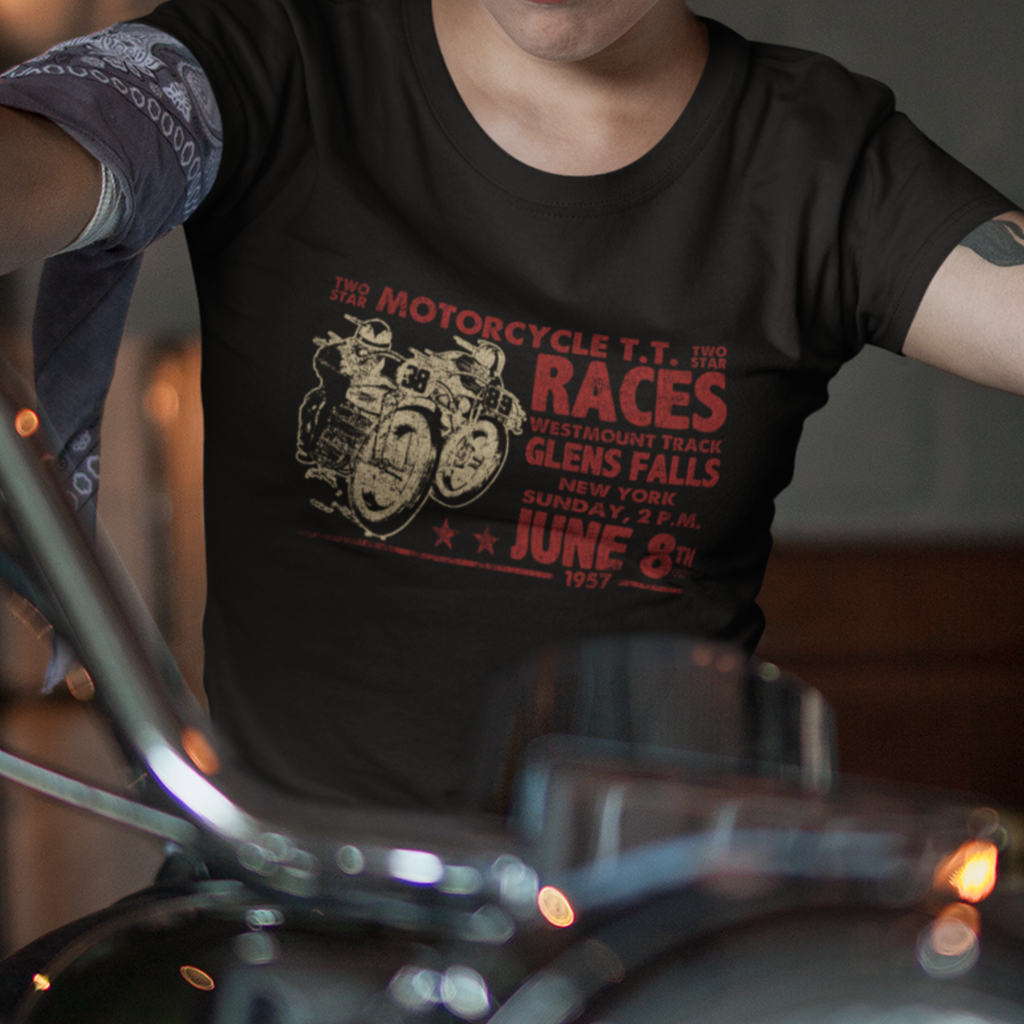 Motorcycle TT Races Ladies Premium Tshirt