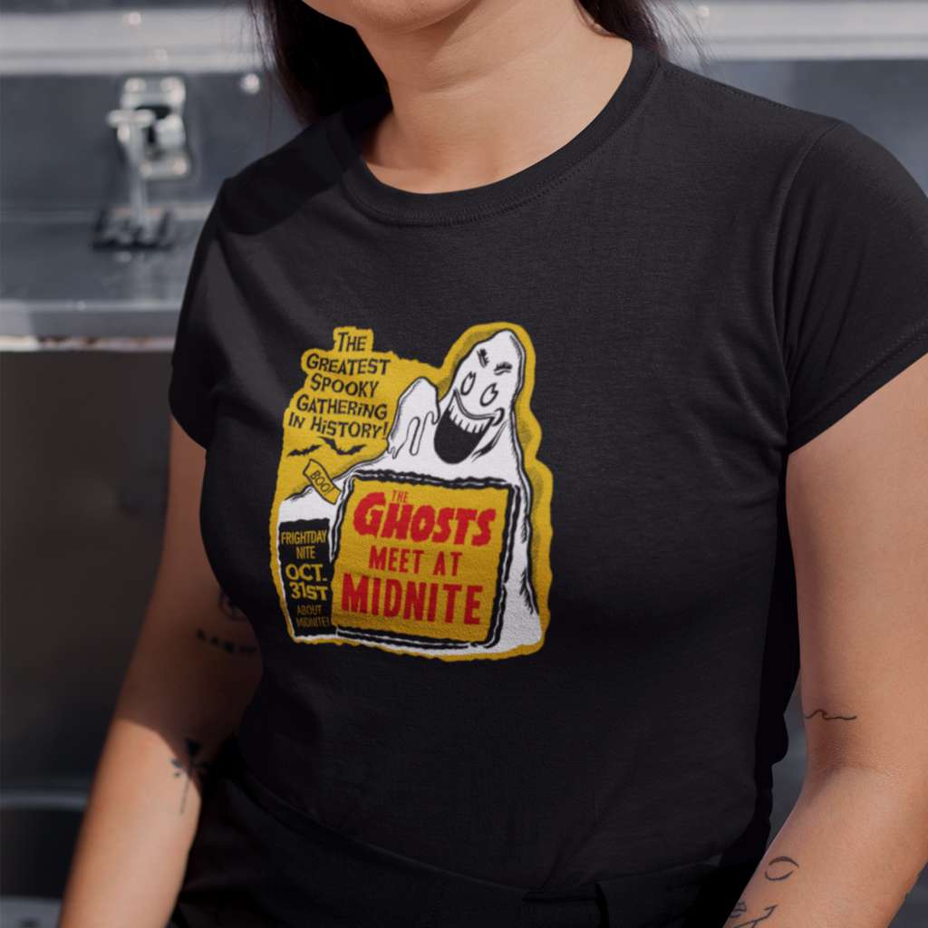 Ghosts Meet at Midnite Premium Cotton Women's T-shirt