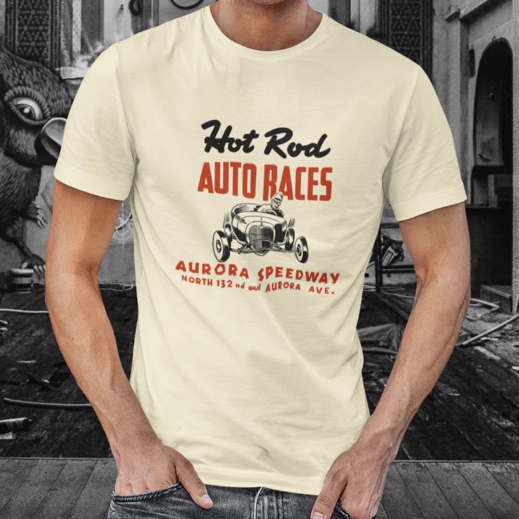 Hot Rod Auto Races Men’s Premium Tee