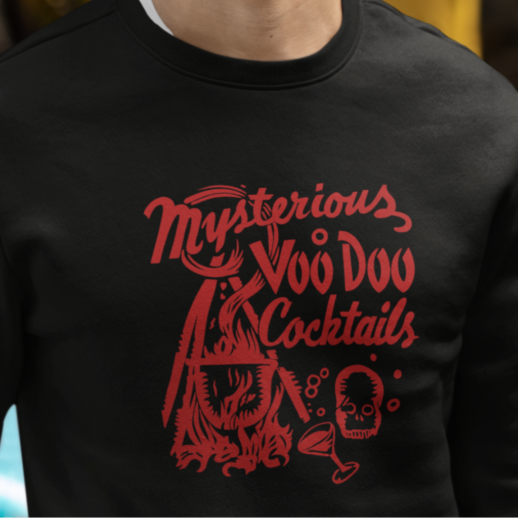 The Mysterious Voo Doo Cocktail Lounge Unisex Premium Cotton Men's Sweatshirt