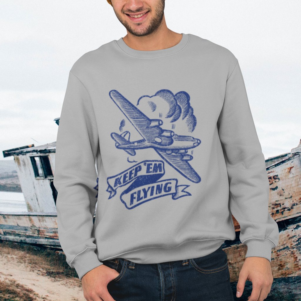 Keep Em' Flying Vintage Fleece Sweatshirt