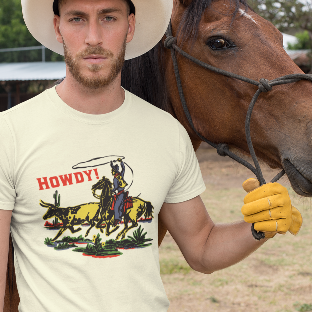 Howdy! Men's Cream T-shirt