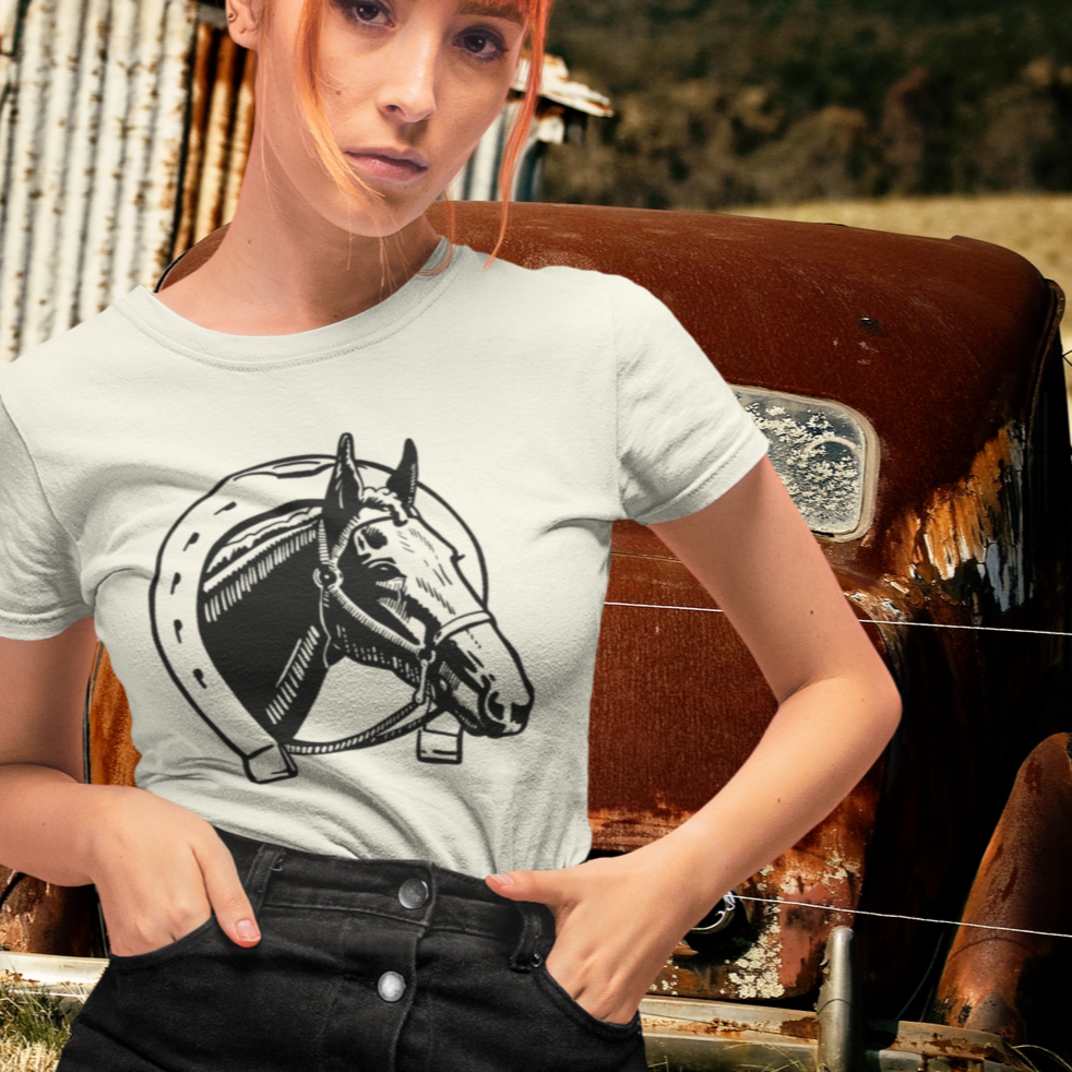 Lucky Horse Ladies T-shirt