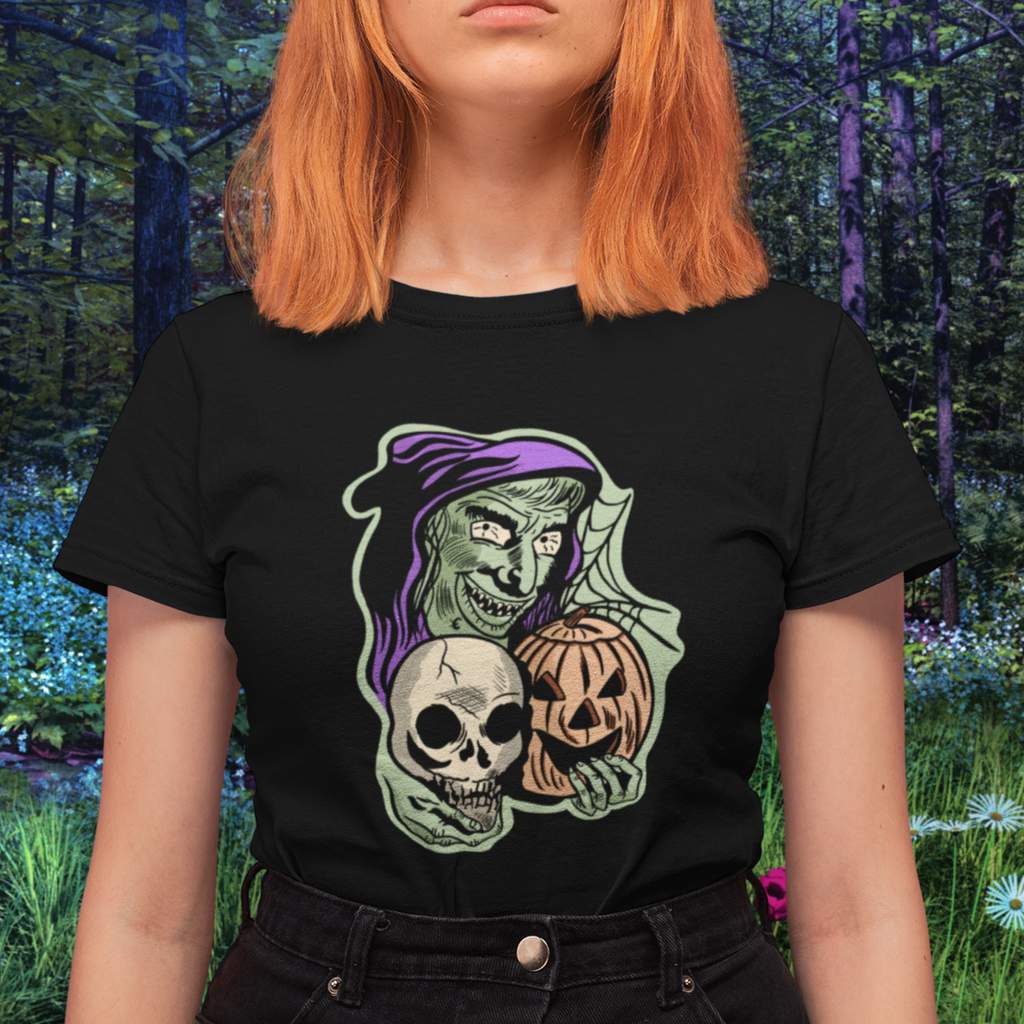Classic Halloween Witchy Spooky Season Vintage Style Women's T-shirt