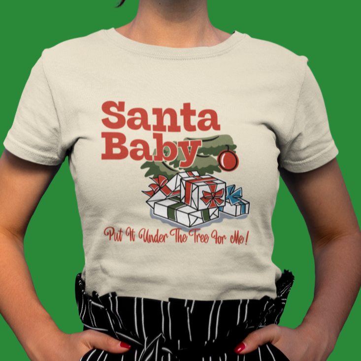 Santa Baby Christmas Tree - Women's T-shirt