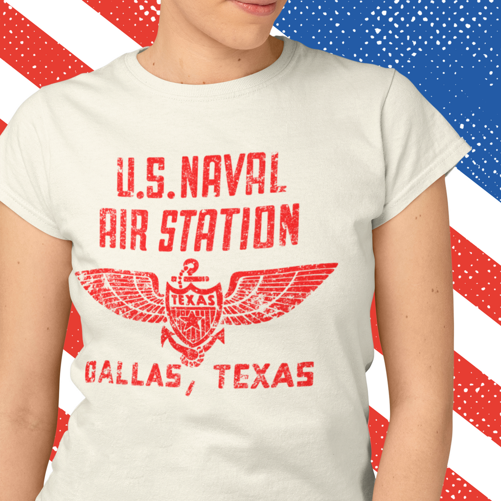 US Naval Dallas Texas Ladies T-shirt