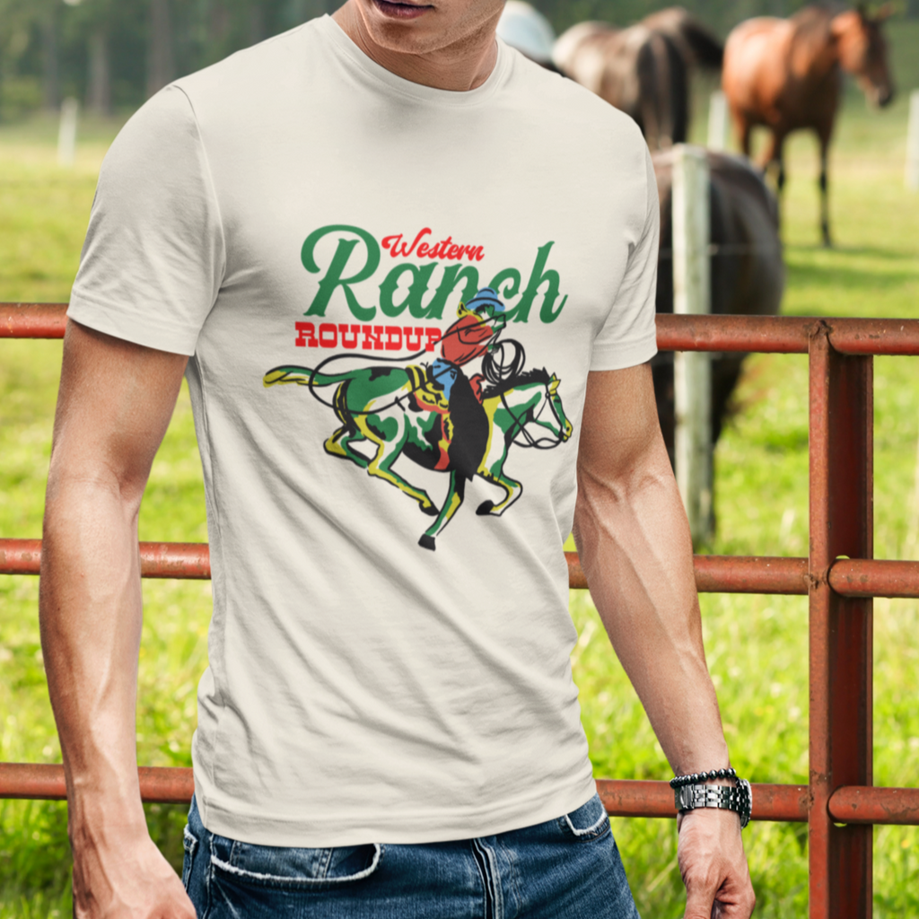 Western Ranch Roundup Men's T-shirt