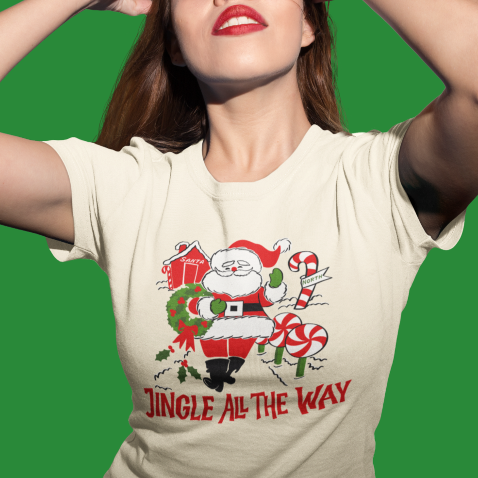 Jingle All The Way Santa Christmas - Women's T-shirt