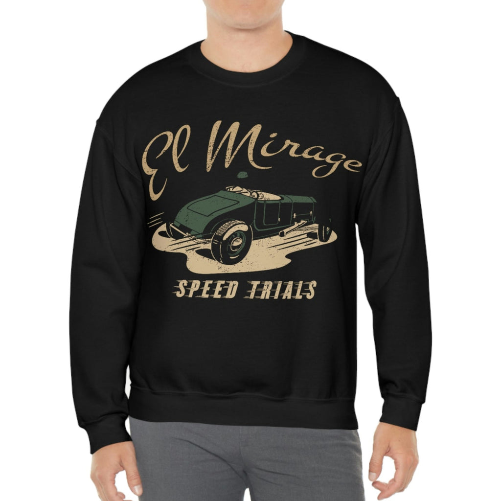 El Mirage Hot Rod Black Crewneck Sweatshirt