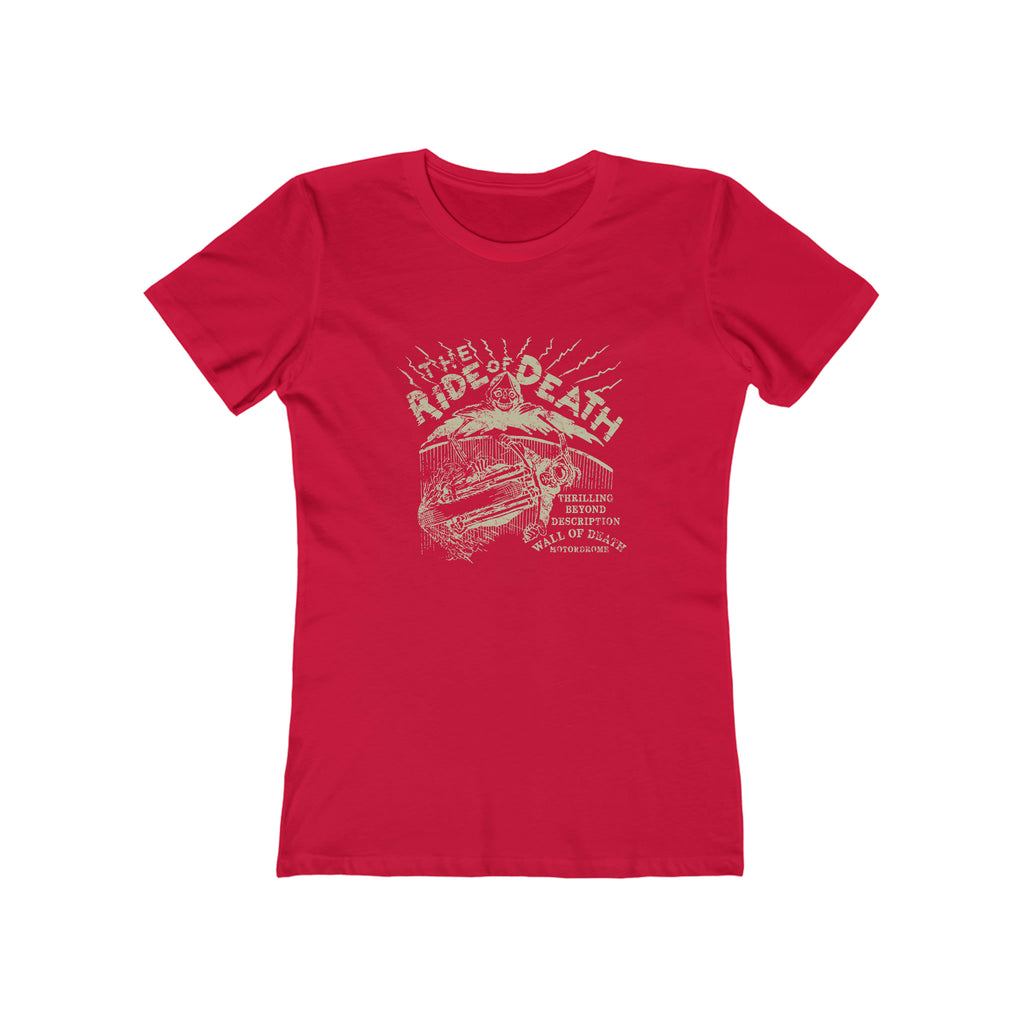 Ride of Death Ladies T-shirt Solid Red
