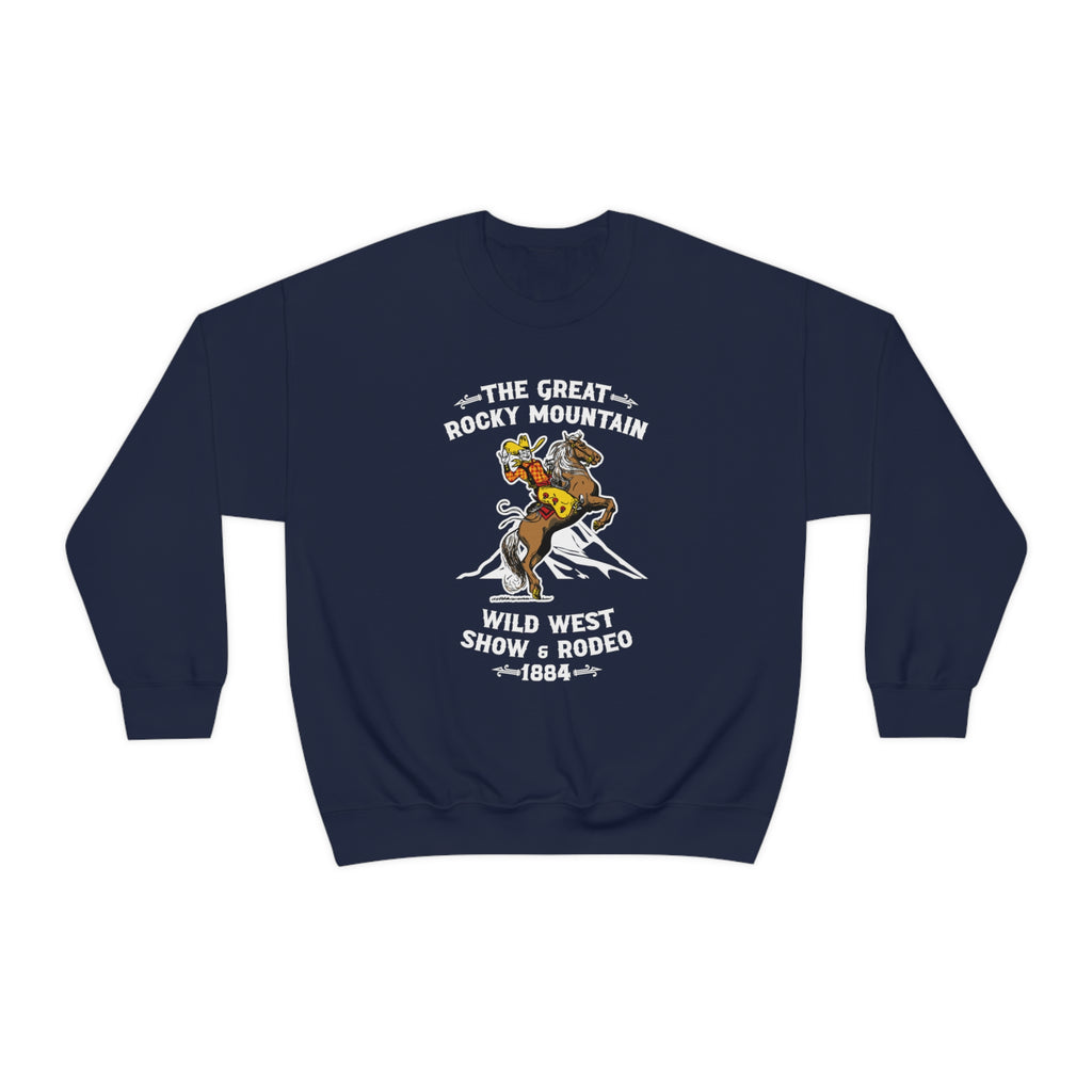 The Great Rocky Mountain Wild West Show Unisex Premium Sweatshirt Navy