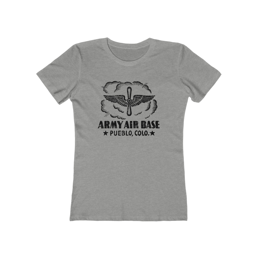 Pueblo Colorado Air Base Ladies T-shirt Heather Grey