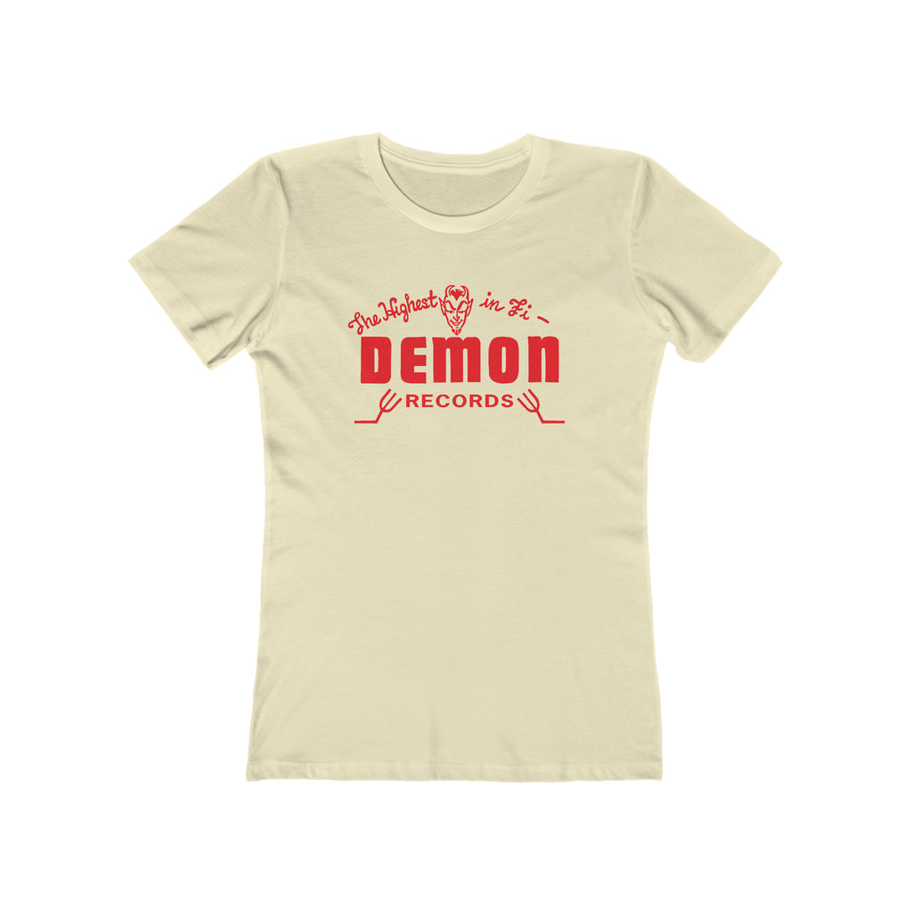 Demon Records Women's Premium Tee assorted colors Solid Natural