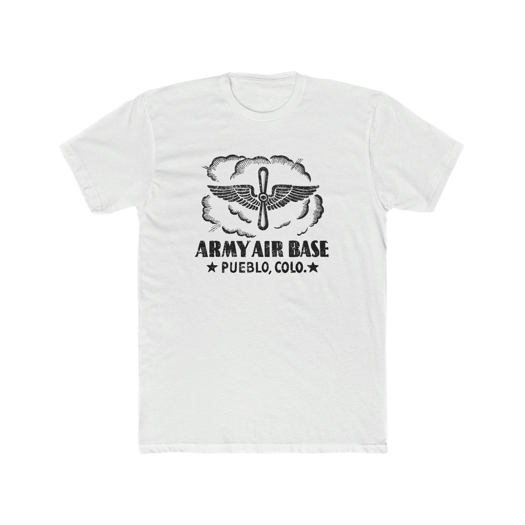 Pueblo Colorado Air Base Men's T-shirt Solid White