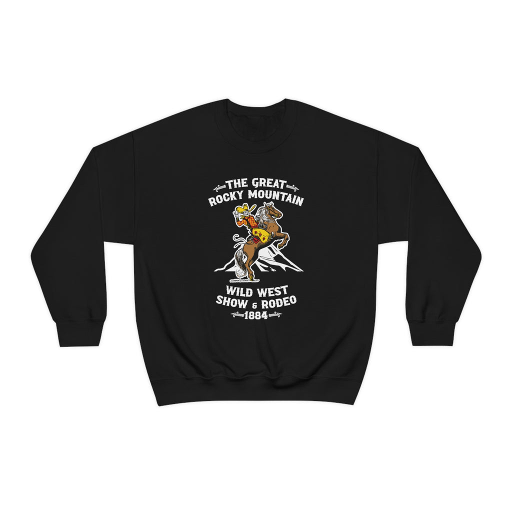 The Great Rocky Mountain Wild West Show Unisex Premium Sweatshirt Black