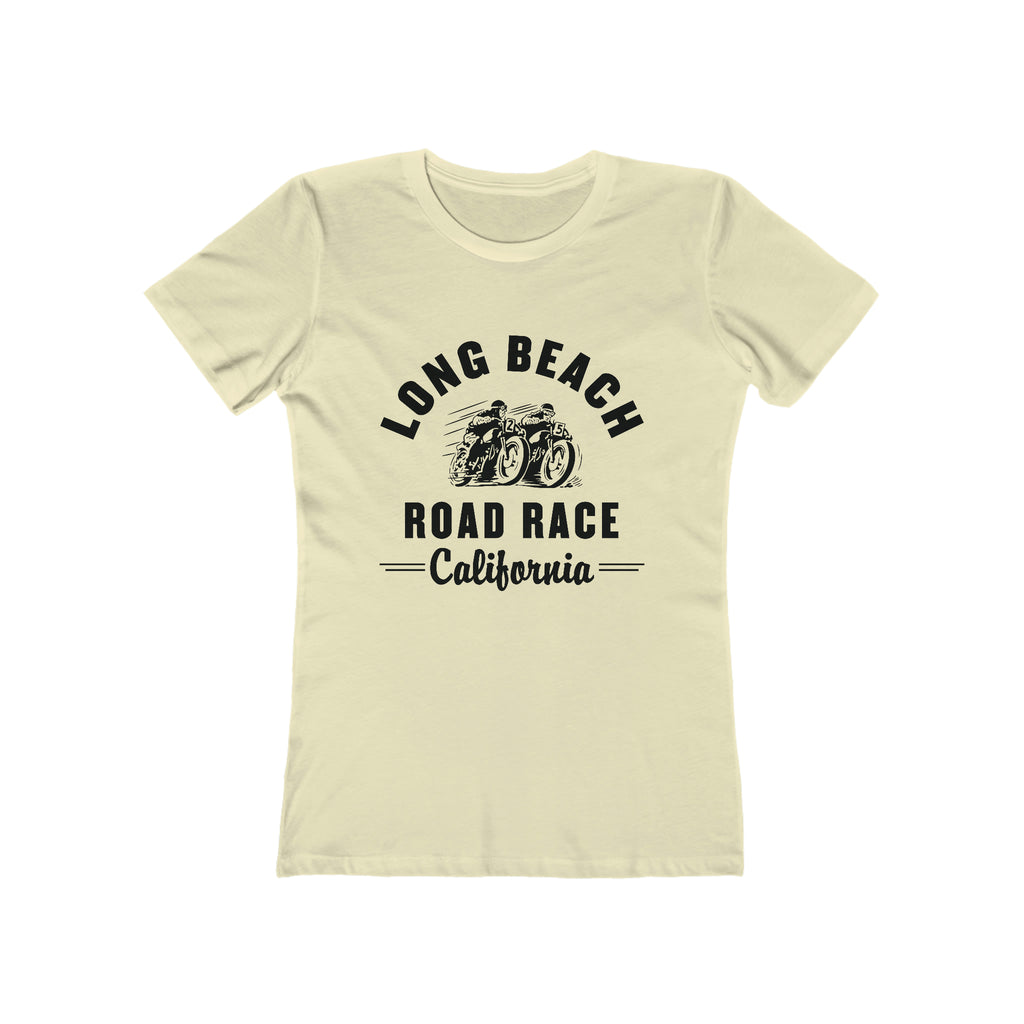 Long Beach Road Race Ladies T-shirt Solid Natural
