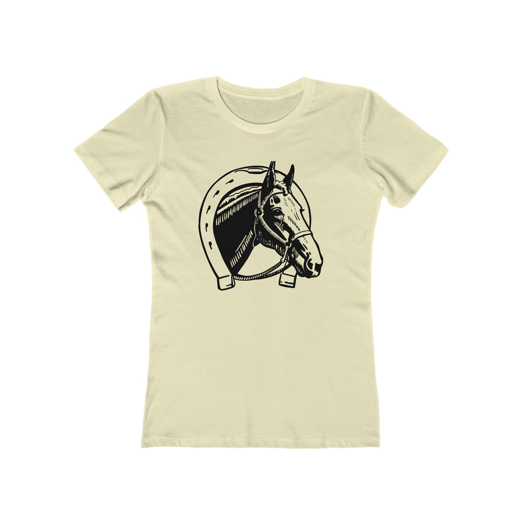 Lucky Horse Ladies T-shirt Solid Natural
