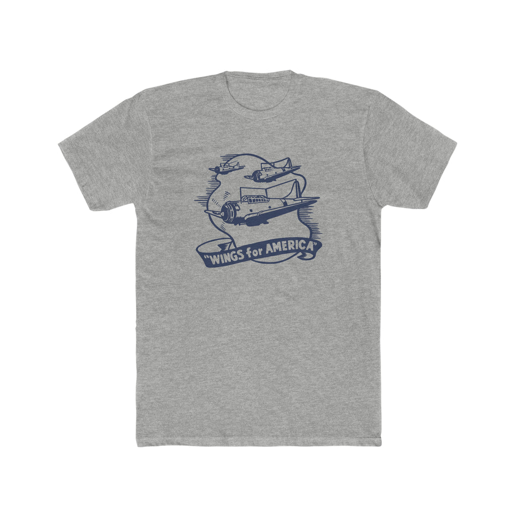 Wings for America Men's T-shirt Heather Grey