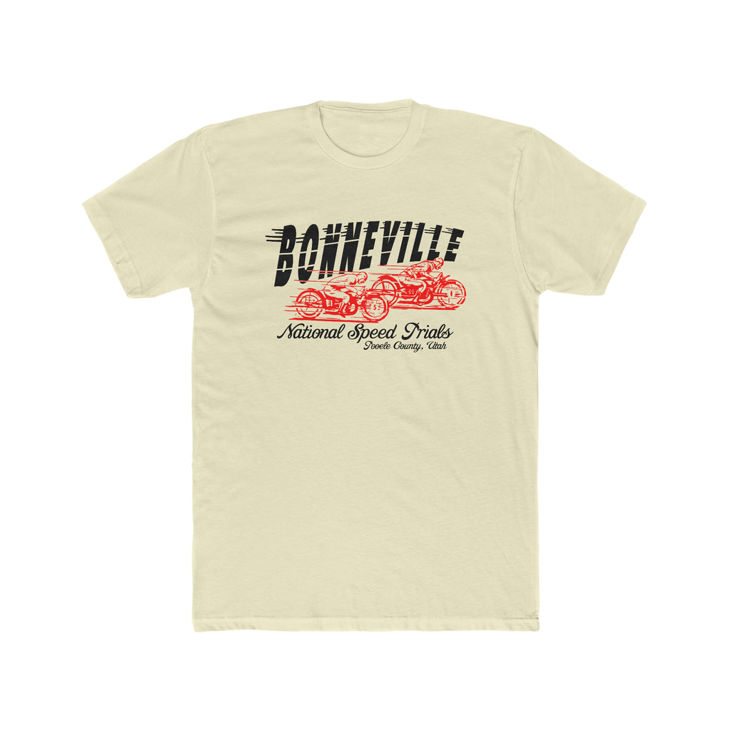 Bonneville Speed Trials Men's T-shirt Solid Natural